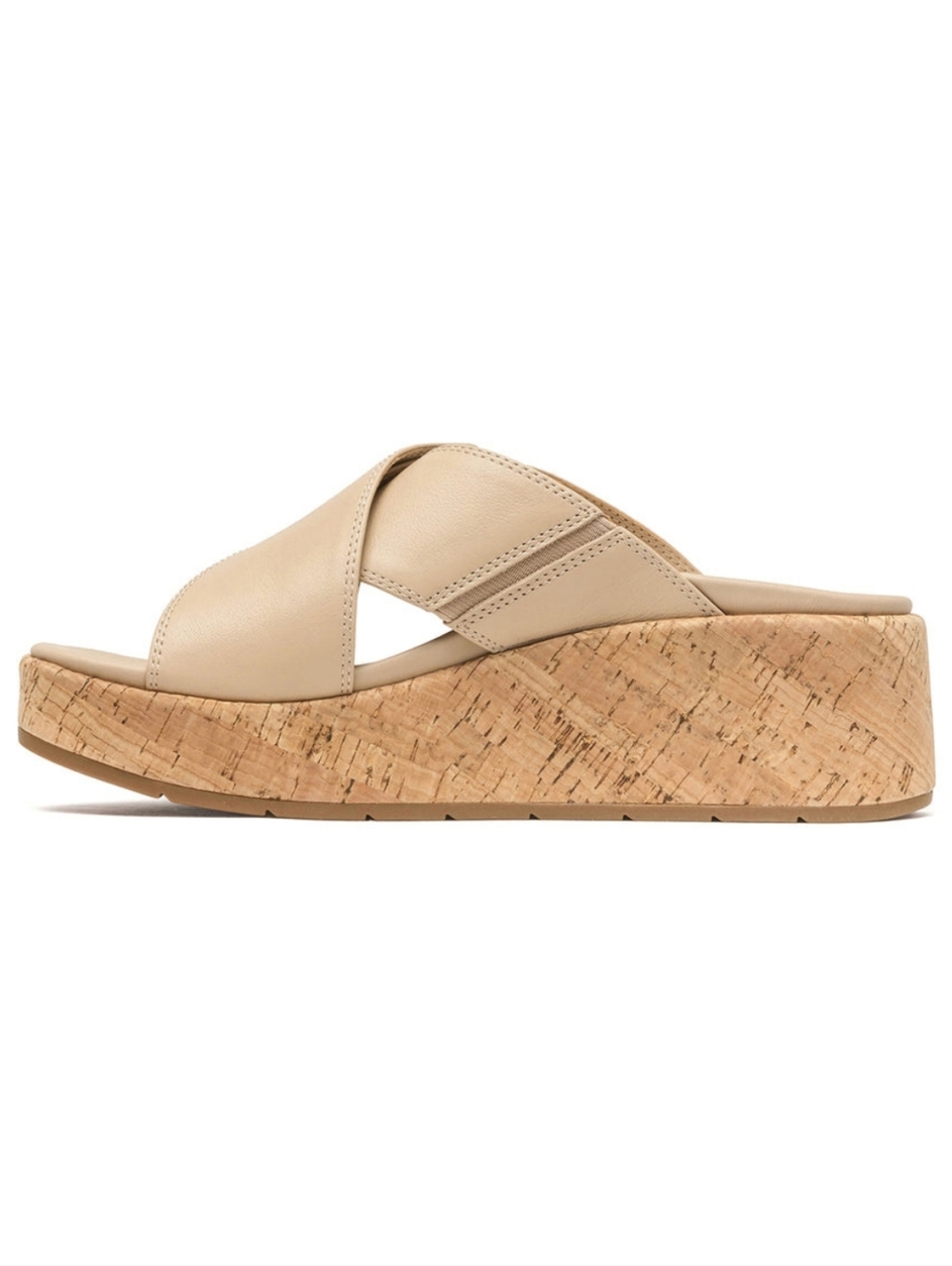 ABEO Dylan 2351 Solstice Cross Slide Metatarsal Cuban Sand Cork Wedge Sandal 7.5 - Picture 11 of 12